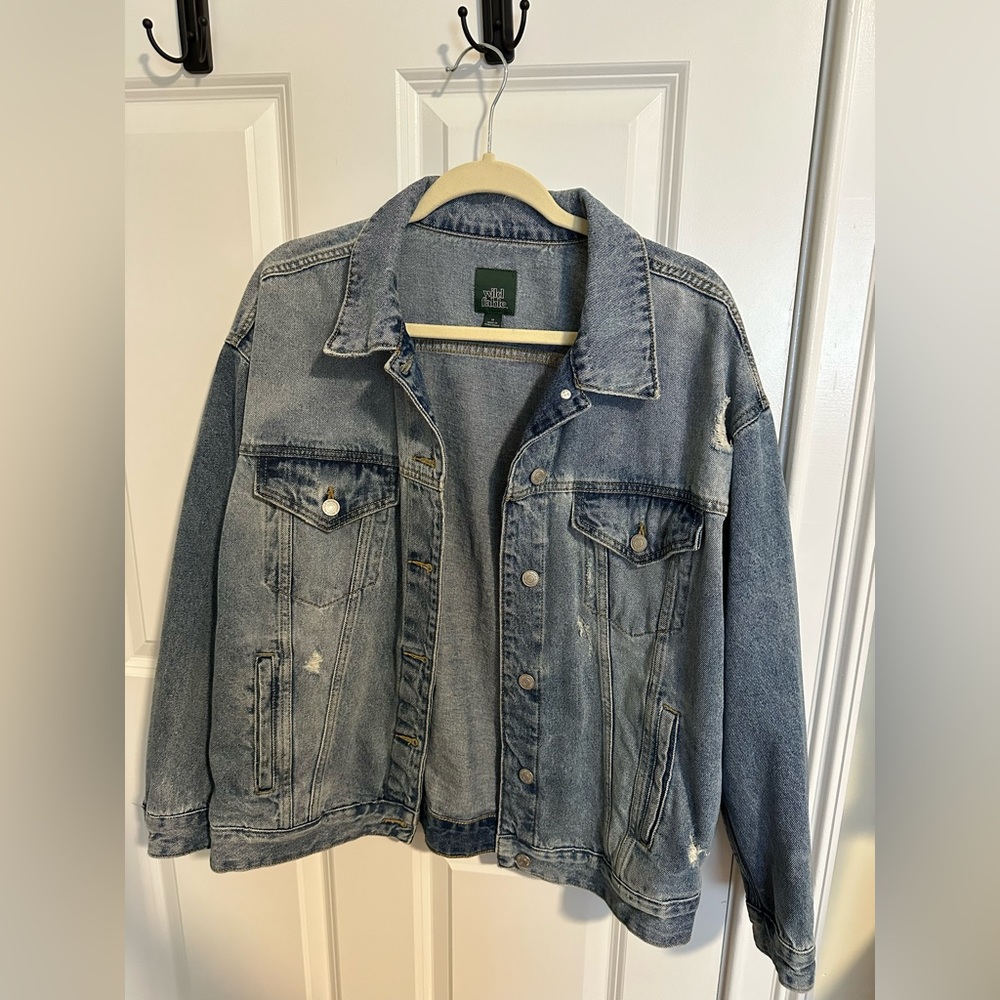 Wild fable distressed Jean jacket